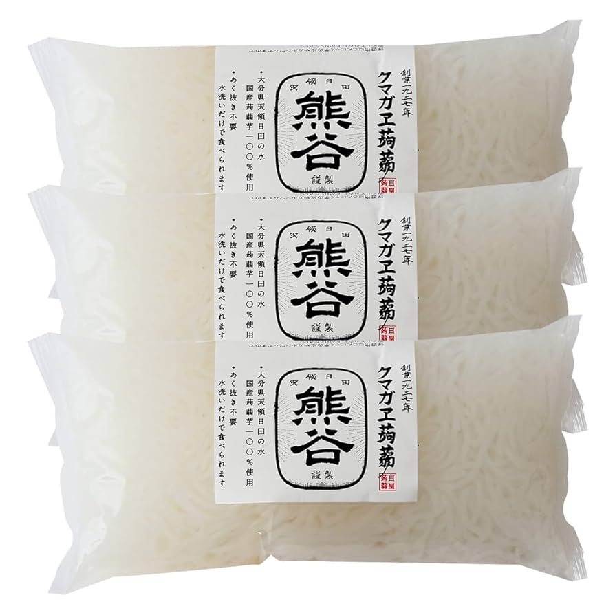 Amazon.co.jp: [クマガエ] コンニャク 糸白こんにゃく 400g×3袋